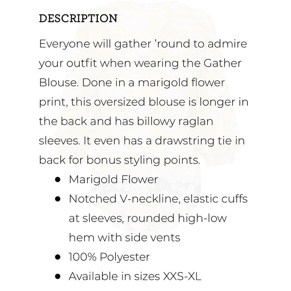 NWT- CAbi Gather blouse - Picture 3 of 9